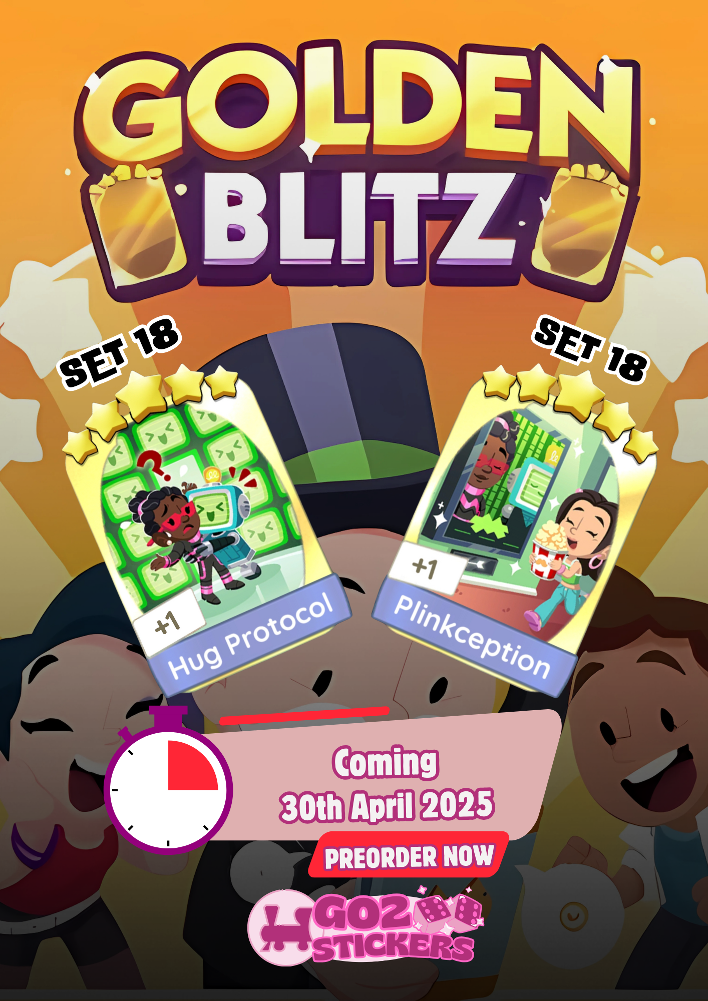 🏆GOLDEN BLITZ🏆 (Hug Protocol/Plinkception) - 30th April 2025 - MONOPOLY GO STICKERS