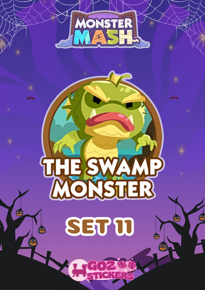 SET 11 (The Swamp Monster) Monster Mash Album - Monopoly GO! Stickers