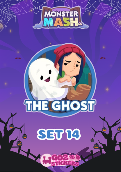 SET 14 (The Ghost) Monster Mash Album - Monopoly GO! Stickers