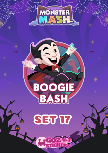 SET 17 (Boogie Bash) Monster Mash Album - Monopoly GO! Stickers