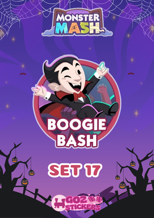 SET 17 (Boogie Bash) Monster Mash Album - Monopoly GO! Stickers