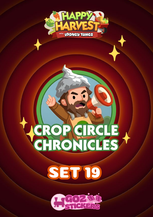 SET 19 (Crop Circle Chronicles) Happy Harvest with Looney Tunes Album - Monopoly GO! Stickers