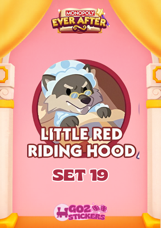 SET 19 (Little Red Riding Hood) Ever After Album - Monopoly GO! Stickers