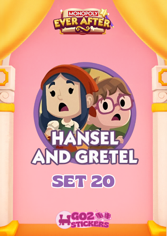SET 20 (Hansel and Gretel) Ever After Album - Monopoly GO! Stickers