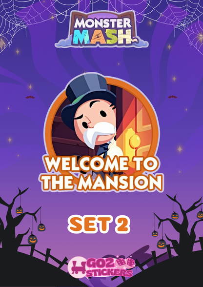 SET 2 (Welcome To The Mansion) Monster Mash Album - Monopoly GO! Stickers