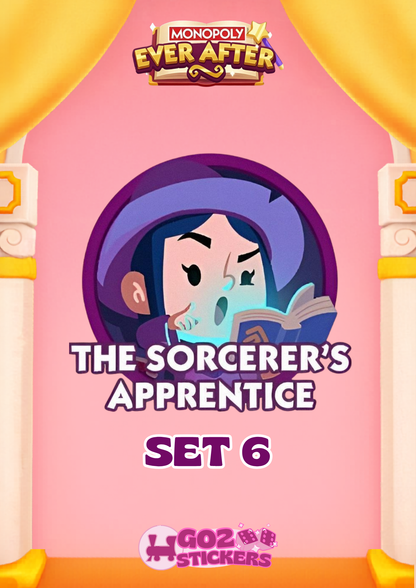 SET 6 (The Sorcerer's Apprentice) Ever After Album - Monopoly GO! Stickers