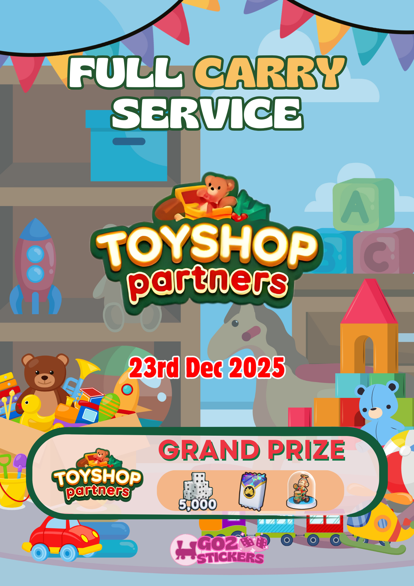 🎁🧸 MONOPOLY GO! TOYSHOP PARTNERS EVENT 🧸🎁 - DECEMBER 23rd