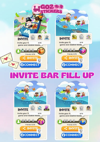 Monopoly GO! Friends Invite Bar Fill-Up Service