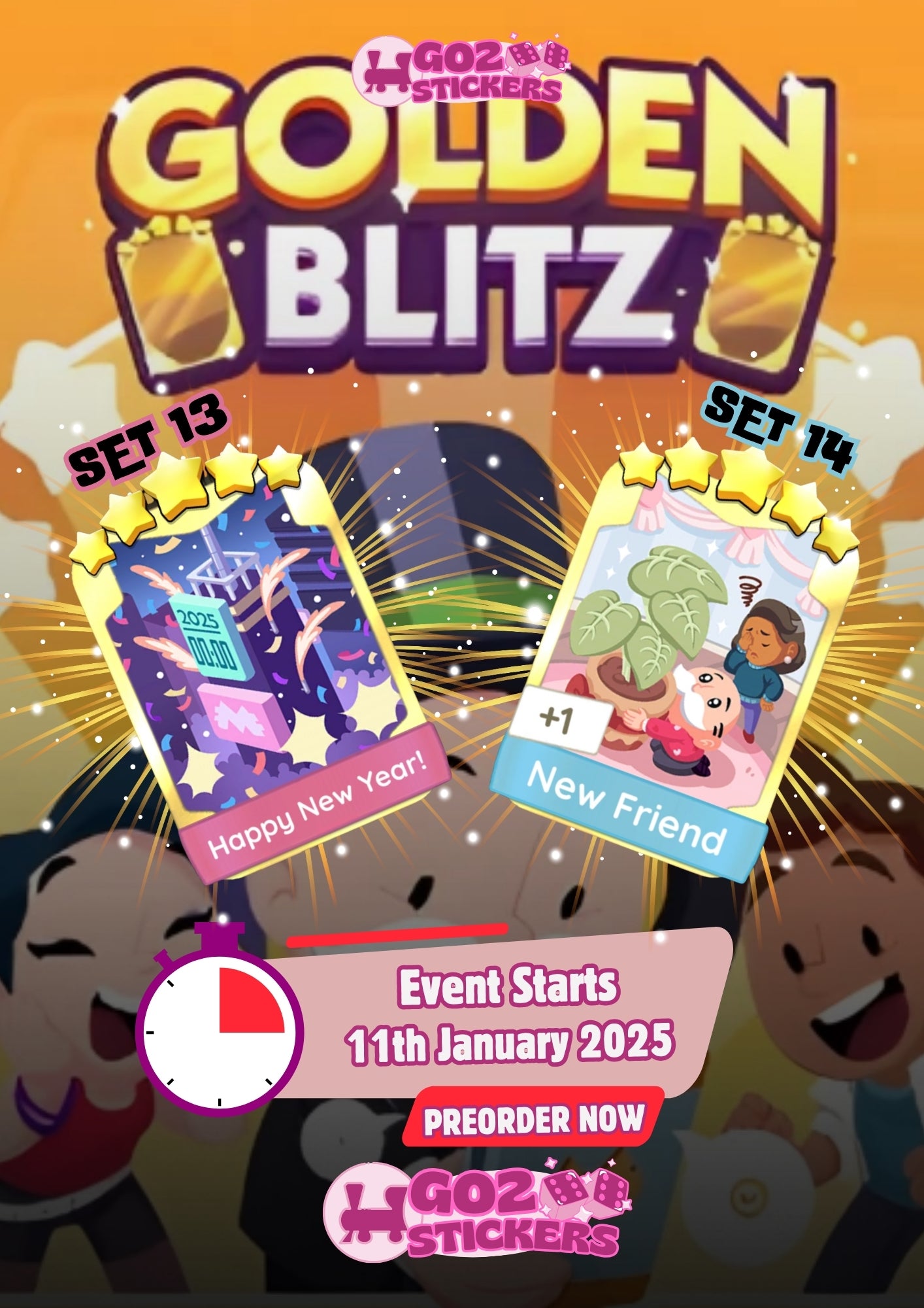 🏆GOLDEN BLITZ🏆 (Happy New Year! / New Friend) 11th Jan 2025 MONOPO