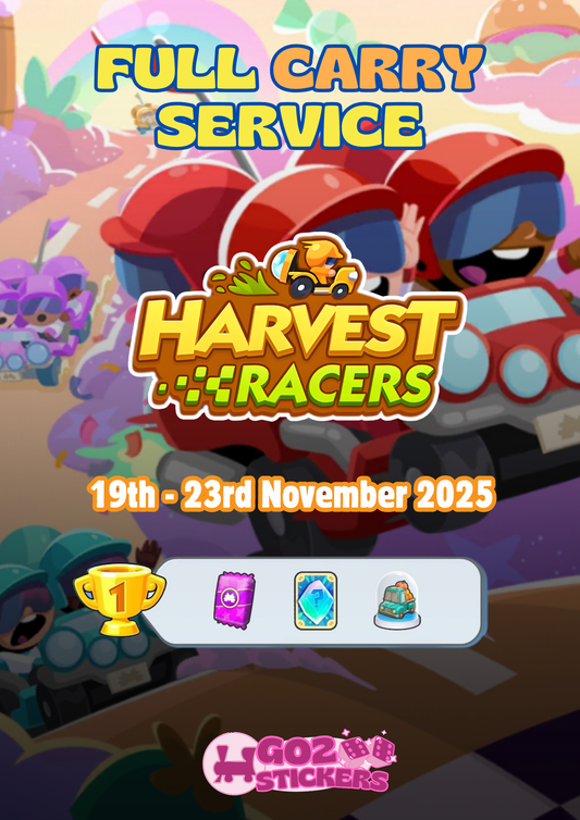 🏎️🏁MONOPOLY GO! HARVEST RACERS EVENT FULL CARRY SERVICE🏁🏎️
