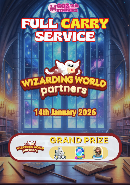 Monopoly GO Wizarding World Partner Event Full Carry