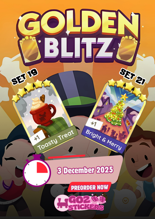 🏆 MONOPOLY GO! GOLDEN BLITZ 🏆 (Toasty Treat/Bright & Merry)