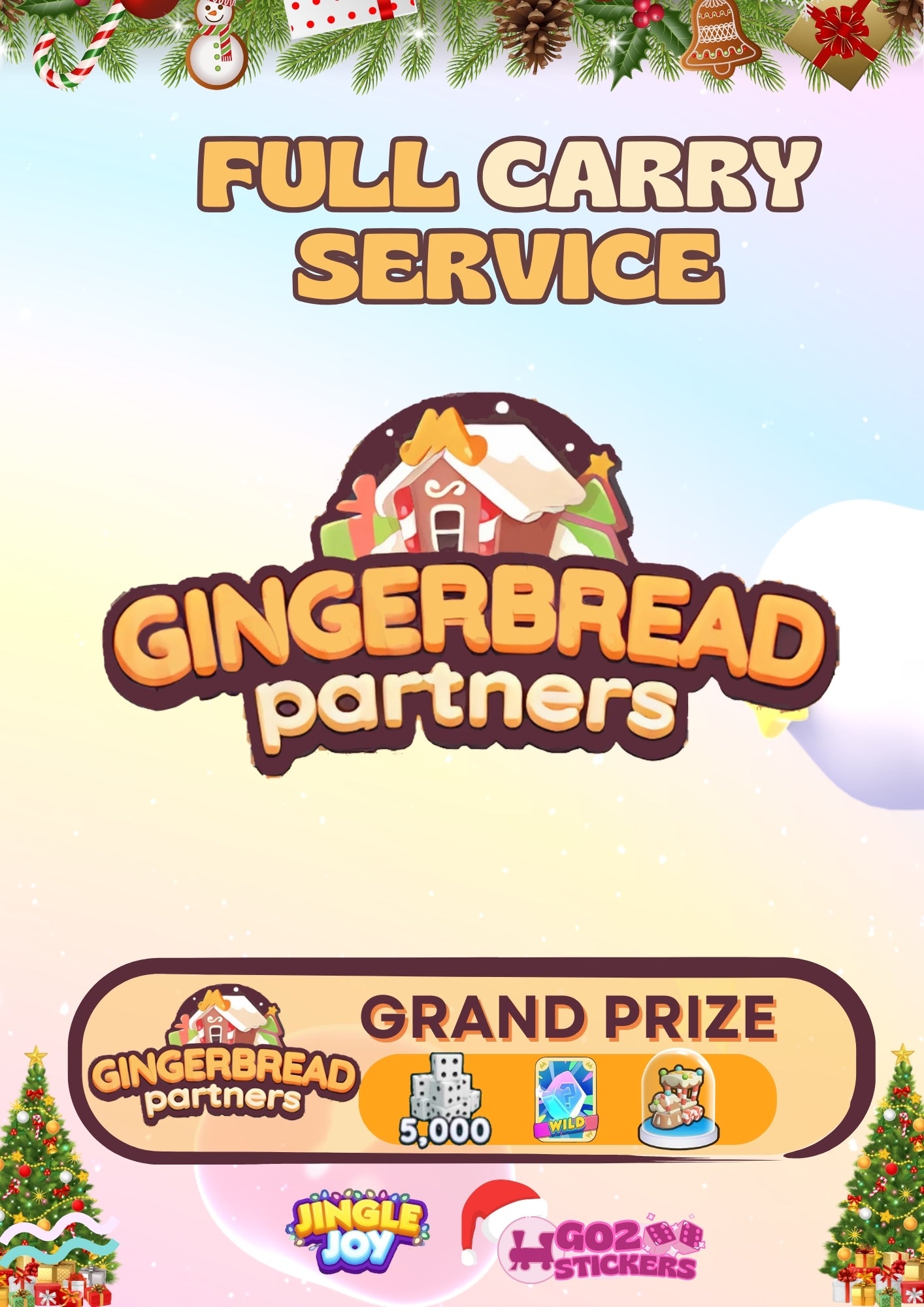 🎄MONOPOLY GO! GINGERBREAD PARTNERS EVENT🎄 - 🎁 Xmas Rewards and Prizes🎁 24th December 2024