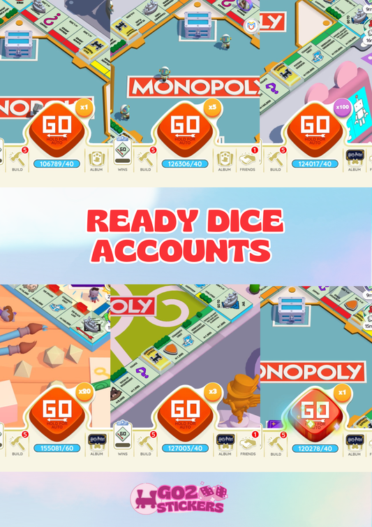 Monopoly GO! Ready Dice Accounts