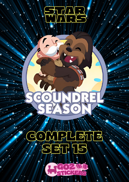 SET 15 (Scoundrel Season) Star Wars Set - Monopoly GO! Stickers