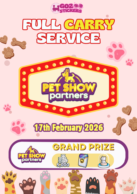Monopoly GO Pet Show Partner Event Full Carry