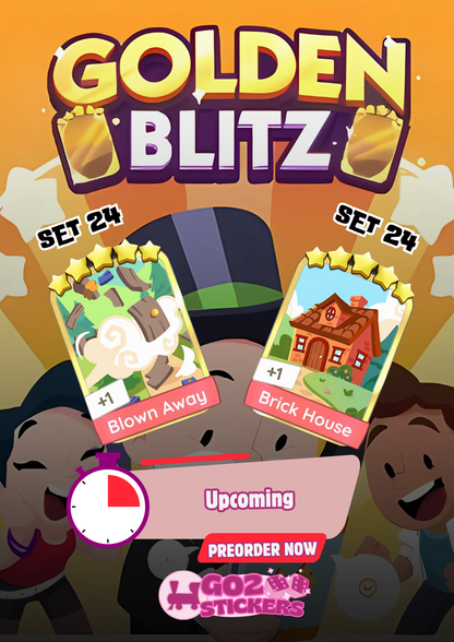 Monopoly Go Golden Blitz - Blown Away (Set 24) & Brick House (Set 24)