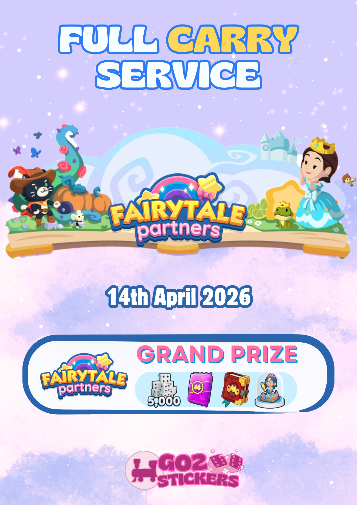 Monopoly GO Fairytale Partner Event Full Carry