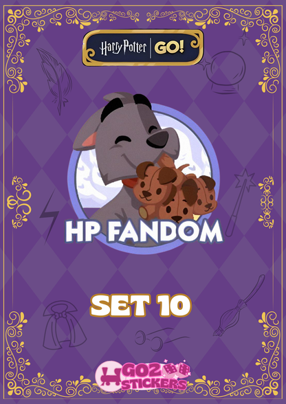 SET 10 (HP Fandom) Harry Potter Set - Monopoly GO! Stickers