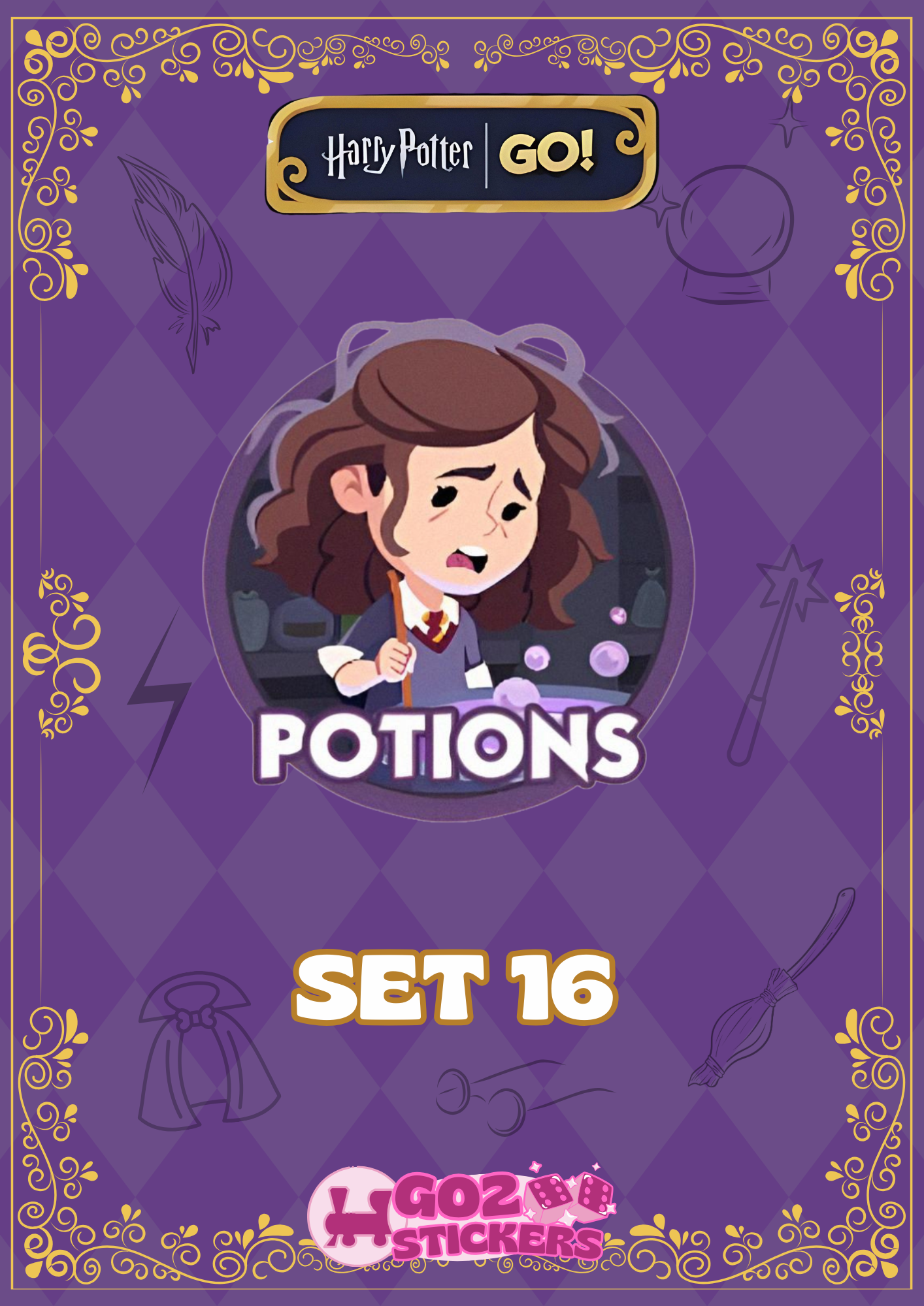 SET 16 (Potions) Harry Potter Set - Monopoly GO! Stickers