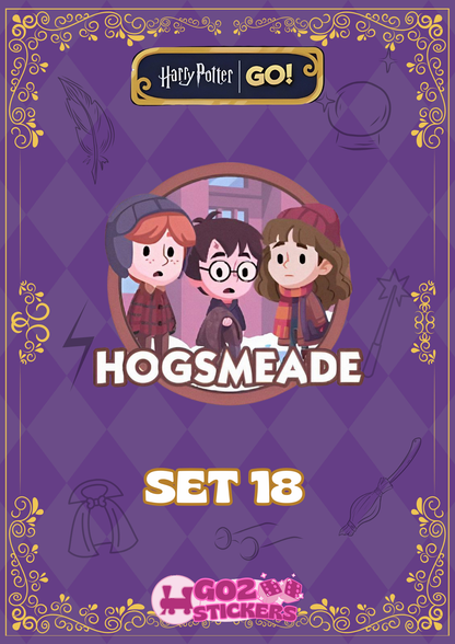 SET 18 (Hogsmeade) Harry Potter Set - Monopoly GO! Stickers