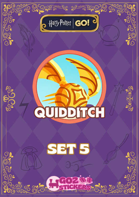 SET 5 (Quidditch) Harry Potter Set - Monopoly GO! Stickers