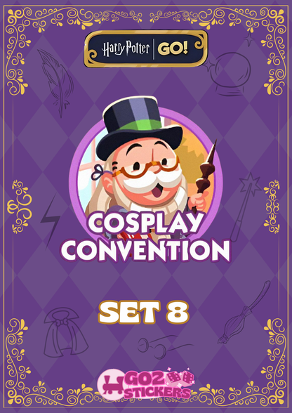 SET 8 (Cosplay Convention) Harry Potter Set - Monopoly GO! Stickers