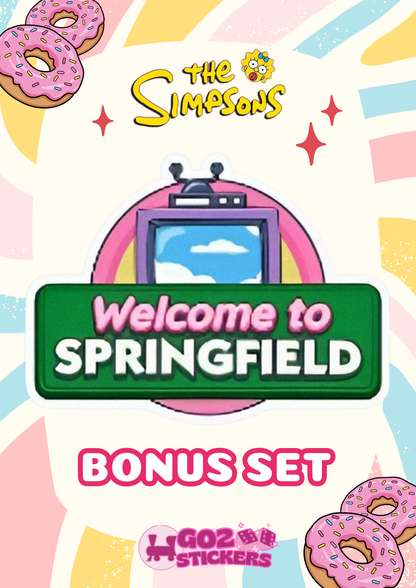 BONUS SET (Welcome to Springfield) The Simpsons Album - Monopoly GO! Stickers