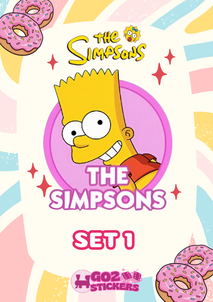 SET 1 (The Simpsons) The Simpsons Album - Monopoly GO! Stickers