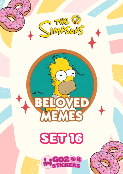 SET 16 (Beloved Memes) The Simpsons Album  - Monopoly GO! Stickers
