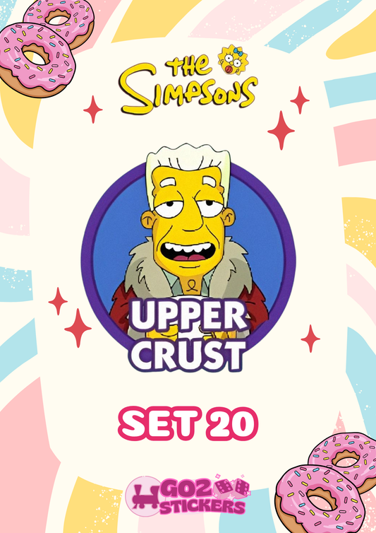 SET 20 (Upper Crust) The Simpsons Album - Monopoly GO! Stickers