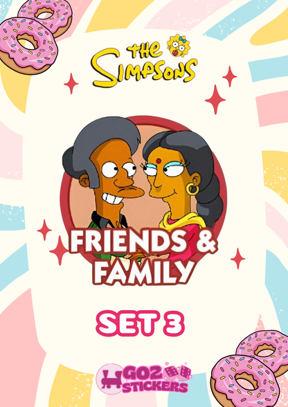 SET 3 (Friends & Family) The Simpsons Album - Monopoly GO! Stickers