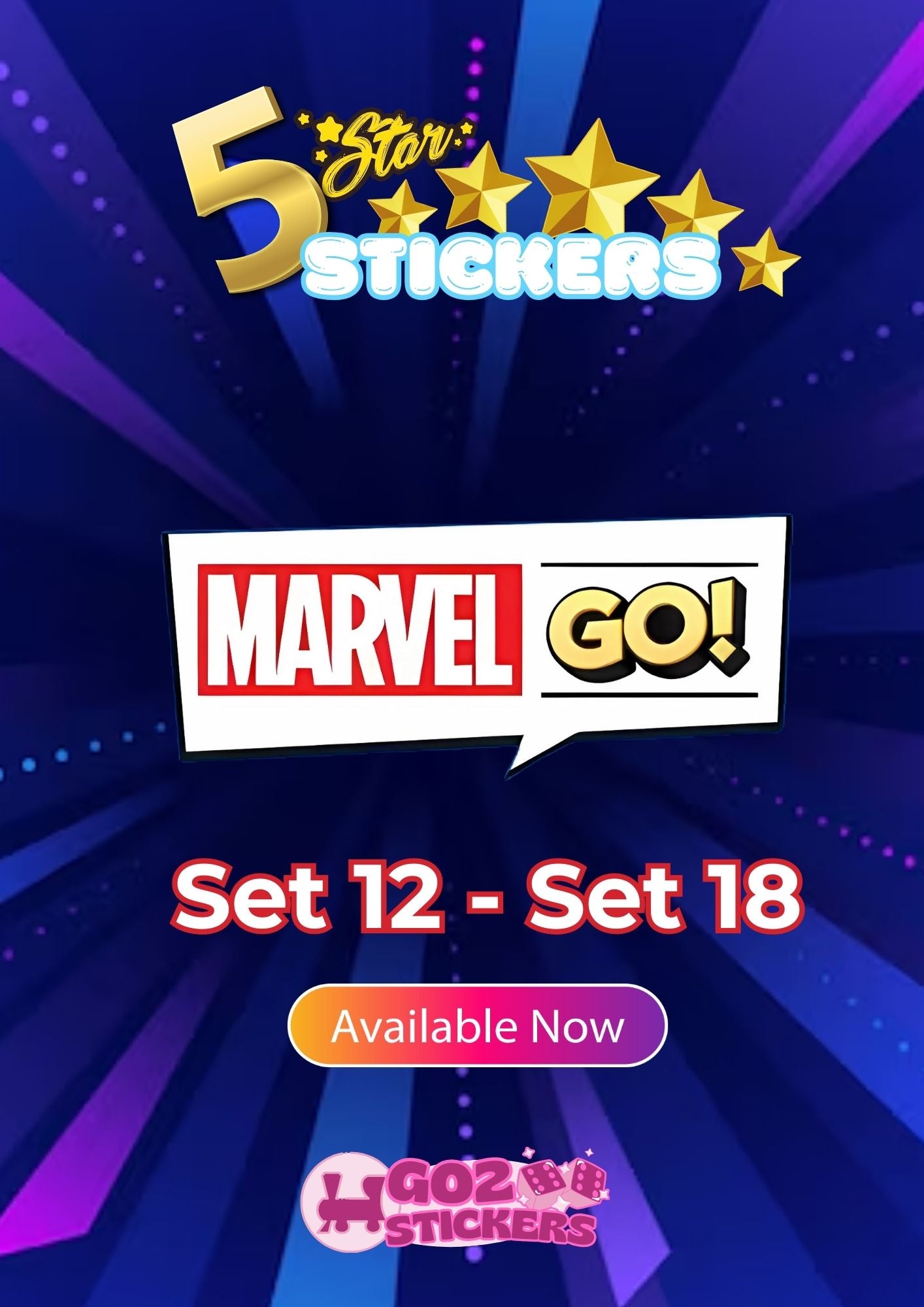 5-Star Stickers Collection for Monopoly Go (Sets 12-18)